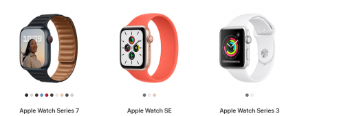 Apple Watch SE y otros modelos